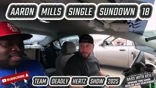 AARON MILLS SINGLE SUNDOWN AUDIO 18 INCH SUBWOOFER POWERED BY A RUTHLESS AUDIO AMPLIFIER
