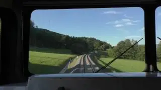Cabview z lokomotivy řady 754 Brejlovec