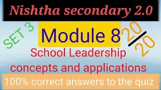 Diksha module 8 set 3 answer | nishtha module 8 answer | nishtha module 8 quiz answers in english