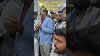 VC Of Nagpur University In Favour Of Online Exam||Nagpur University Students protest for online exam