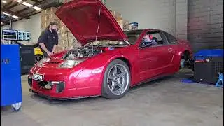 Vr38 300zx dyno. 1237hp 26 psi low boost