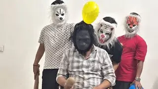 Gorilla 🦍 funny reaction in balloons 🎈 challenge part 1 #comedyvideos | chup chaaap comedy