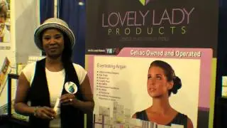 Cheryl Caspi, founder of Lovely Lady Products, at the Gluten Free Food Allergy Fest in San Diego