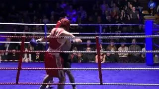 Josh Holmes v Jake Winfidale 17th Jan 2014 Victoria Hall Keighley Amateur Boxing 62kg