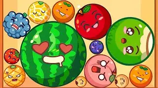 Игра Арбуз 3D - Fruit Merge Master: ASMR GAMEPLAY (Повышение уровня арбуза, эволюция мяча)