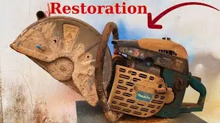 Restoration Severely Damaged Old Tile Cutting Machines -Restore Old Broken Concrete Cutting Machines