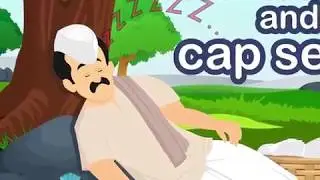 The Monkey and cap seller &ndash; Animated Story For Kids