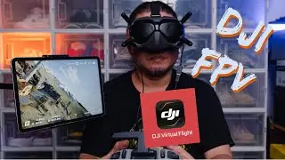 DJI FPV DRONE FIRST FLIGHT TEST WITH DJI VIRTUAL FLIGHT APPS