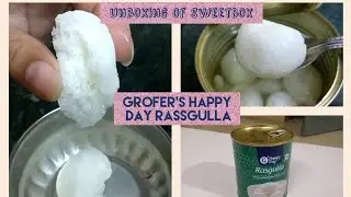 Grofers Happy Day Rasgulla - Watch this before buying | Unboxing of sweet box | The Mango Couple