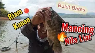 Sungguh Nekat 😱!!! Mancing Nila Liar lokasi Bukit Batas Riam Kanan dihajar Ombak seperti dilaut!!!