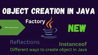 How many ways to create object in java or ways to create object in java ?