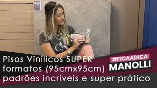 Juliana Manarte e Super Formatos para os Vinilicos 95cm x 95cm, al&eacute;m de pr&aacute;tico, lindo demais