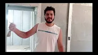 Como fizemos o reboco das paredes da casa pré moldada!!