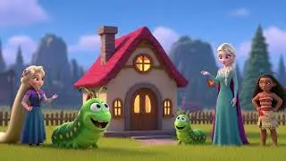Elsa, Moana & Rapunzel Help the Lost Caterpillar 🐛❄️🌊🌸 | Fun Kids Song & Adventure