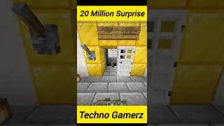 techno gamerz 20 million surprise reveal 😱💯#minecraft #technogamerz #ujjwal #worldrecord #funny