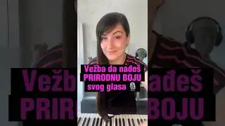 Vežba da pronađe&scaron; svoju boju glasa 🎙️ #pevanje #glas
