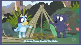Bluey And Jean-Luc Both Speaking English | Bluey Camping