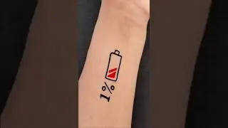 battery tattoo 🔋😜💯 #shorts