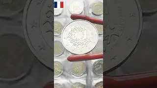 🇫🇷🇪🇺 Франция 2015 - 30 лет флагу Европейского&nbsp;союза (монета 2 евро)