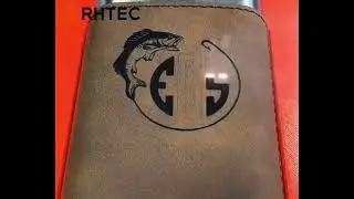 Laser Engraving Logo on Cigar Box Leather Cover - Precision Craftsmanship.#co2lasermarkingmachine
