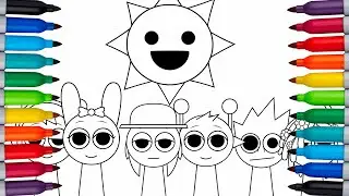 Incredibox Sprunki New Coloring Pages🎨 | How to Color  Incredibox Sprunki