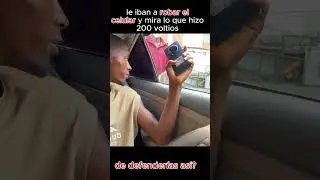 Intent&oacute; robarle el celular ... &iexcl;y le sacaron un taser!