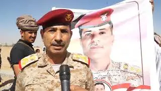 تشييع رسمي وشعبي للشهيد العقيد. محمد النسيم  ناتج عن جرائم التعذايب في سجون مليشيا الحوثي