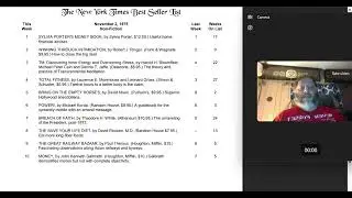 1975 Pop Culture Best Seller List Nov 2, 1975
