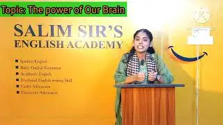 Anahi Islam, with her topnotch presentation on The power of Brain...