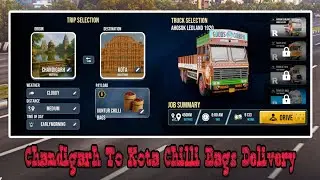 🔥 Indian Truck Masters | Red Chilli Bags Delivery on Tata Truck | Chandigarh to Kota Journey