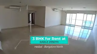 3BHK for Rent at Karle Zenith - Hebbal - Bangalore