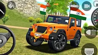 modified mahindra Thar 😈Indian cars simulator 3D || android gameplay || Gadi Wala Game || Thar Game