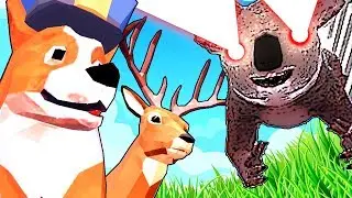 We Forced SECRET BOSSES To FIGHT And It Was An EPIC BATTLE in DEEEER Simulator (Deer Sim New Update)