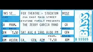 Jerry Garcia Band - 8/8/81 Fox Theatre, Stockton, CA (4 songs only)
