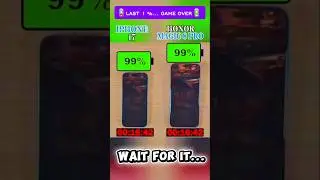 🪫😳IPHONE 17 vs HONOR MAGIC 8 PRO BATTERY TEST!!! 😳🪫#shorts #viralvideo