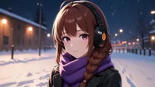 📚 Soft Lofi Music to Study & Focus ☕ | Anime Girl Working Late Night 🌧️ | Season 11