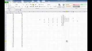 Excel: создание графика «стебель и листья»
