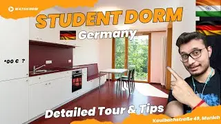 Inside Student Dorm in Munich| Kaulbachstraße 49 Tour Universität| Study in Germany Tips for Indians