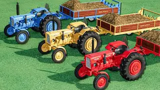 Tractor with Colors - Transporting SMALL and Mini  Ursus Tractors | Farming Simulator 22