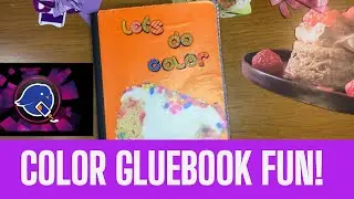 COLOR GLUE BOOK! Harvest and Play Session! #gluebook #gluewithme #cutandglue
