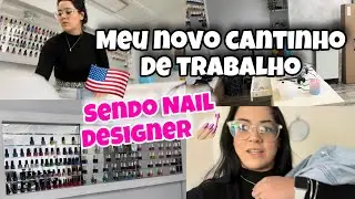 PRIMEIRO DIA TRABALHANDO NO SALÃO DE BELEZA COMO MANICURE NOS ESTADOS UNIDOS - salão brasileiro