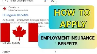 How To Apply for Employment Insurance (EI)Benefits  Online 2025 Canada |  Guide in Punjabi Language