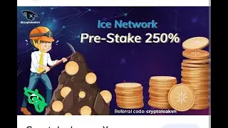 How to make pre-stake in ice network