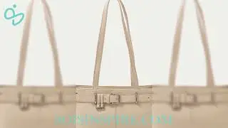 Fame Belt Strap Textured Faux Leather Shoulder Bag