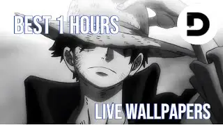 black and white Straw hat luffy Live wallpaper 4K quality