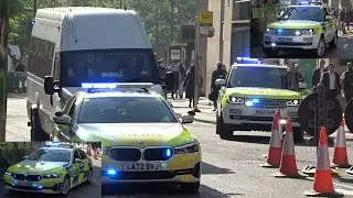 *ARMED ESCORT*-James Harding Arrives for Third Day Of Trial Escorted By Special Escort Group