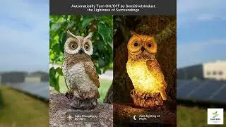 Review - WONDHOME Solar Owl Garden Statues Outdoor Decor