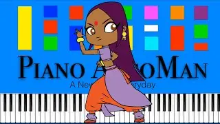 Sally Bollywood Theme Song - Slow Easy Medium Piano Tutorial 4K