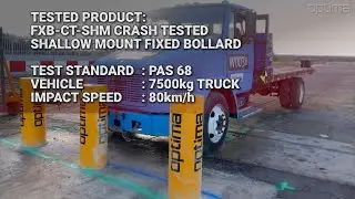 FXB CT SHM CRASH TESTED SHALLOW MOUNT FIXED BOLLARD