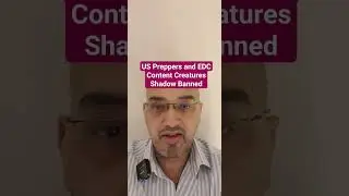 US Preppers and EDC Content Creatures Shadow Banned #News #Rumble #Shorts